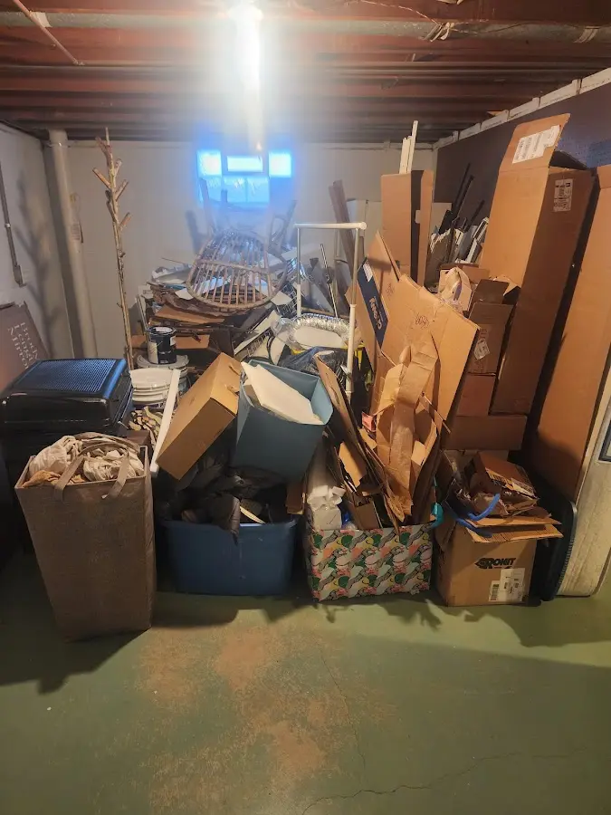 Roll-off dumpster container at job site for Concrete Dumpster Rental in Dillon